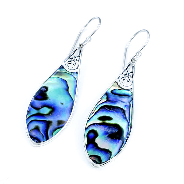 Abalone Earrings, abalone store jewlery, silver abalone, California coast