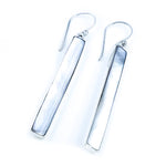 Sterling Silver & Mother Of Pearl Bar Earrings