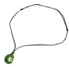 Small Jade Wave Necklace with Adjustable Jade Beads on Black Nylon Cord