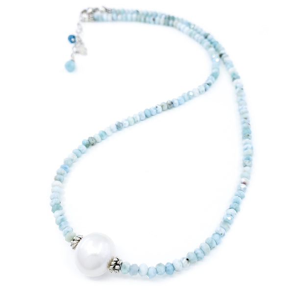 【HYERES LOR】H Edition Silver White Pearl Bead Necklace 4mm $_1.JPG?set_id=880000500F
