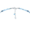 Beaded Larimar & Sterling Silver Necklace with Apatite