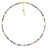 Multi Gemstones Necklace with Pyrite