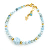 Larimar & 14k Gold Filled Bracelet