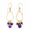 14k Gold Filled & Amethyst Earrings