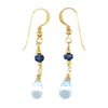 Blue Topaz & 14k Gold Filled Earrings