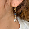 Blue Topaz & 14k Gold Filled Earrings