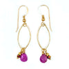 Pink Sapphires & 14k Gold Filled Earrings
