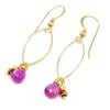 Pink Sapphires & 14k Gold Filled Earrings