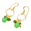 Aventurine, Tourmaline & 14k Gold Filled Earrings