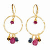 Watermelon Tourmaline & 14k Gold Filled Earrings