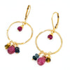 Watermelon Tourmaline & 14k Gold Filled Earrings
