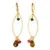 Watermelon Tourmaline & 14k Gold Filled Earrings