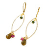 Watermelon Tourmaline & 14k Gold Filled Earrings