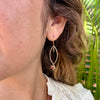 Watermelon Tourmaline & 14k Gold Filled Earrings