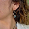 London Blue Topaz, Apatite & 14k Gold Earrings