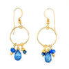 London Blue Topaz, Apatite & 14k Gold Earrings