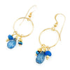 London Blue Topaz, Apatite & 14k Gold Earrings