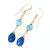 Larimar, Apatite & 14k Gold Earrings