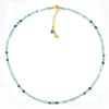 Larimar, Apatite & 14k Gold Filled Necklace