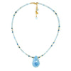 Larimar, Apatite & 14k Gold Filled Necklace
