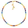 Multi Gemstone & 14k Gold Filled Rainbow Necklace