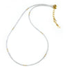 White Cubic Zirconia & 14k Gold Filled Necklace