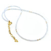 White Cubic Zirconia & 14k Gold Filled Necklace