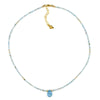 Larimar & 14k Gold Filled Necklace