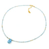 Larimar & 14k Gold Filled Necklace, Bracelet & Earrings
