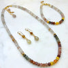 Rutilated Quartz & 14k Gold Filled Jewelry Set