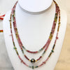 Tourmaline & 14k Gold Filled Necklaces with & without Tahitian Pearl