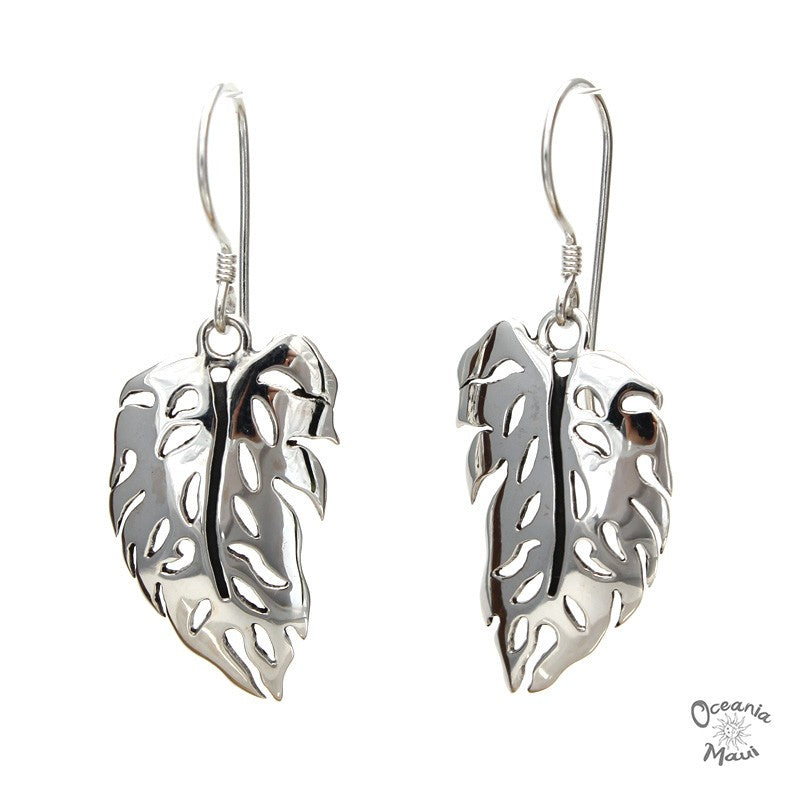 Medium Sterling Silver Leaf Earrings – Nikki Sedacca Art Jewelry