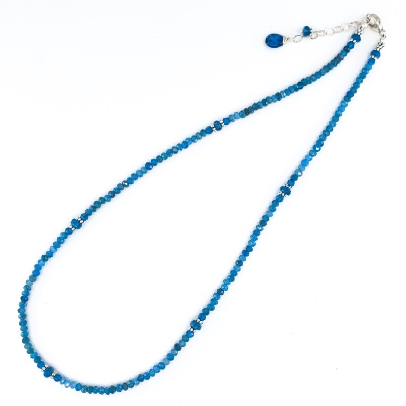 Apatite Necklace with Sterling Silver Beads