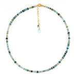 Roman Glass Necklace with Gold Beads
