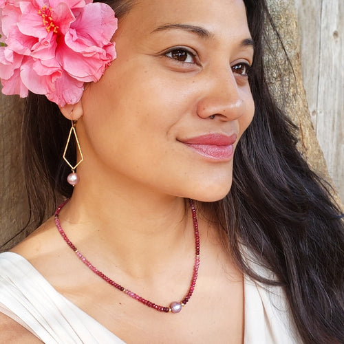 10mm Lavender Edison Pearl Earrings
