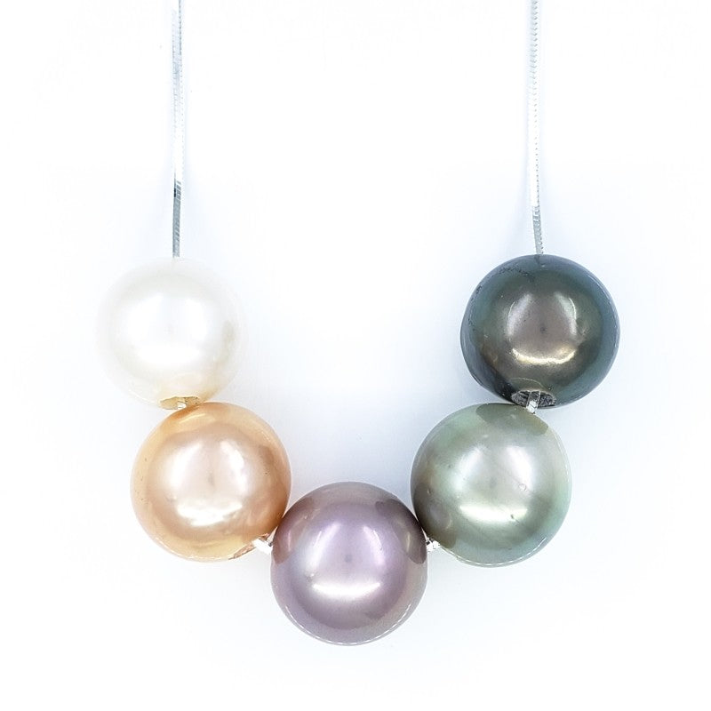 5 Tahitian & Edison Pearls Necklace