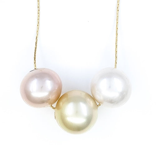 3 Edison & South Sea Pearls Necklace
