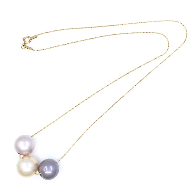 3 Edison Pearls Necklace