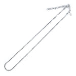 2mm Sterling Silver Wheat Chain with 2" Extender