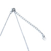 Sterling Silver Necklace with Blue Topaz Plumeria