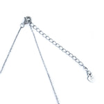 Sterling Silver Necklace with Blue Topaz Plumeria