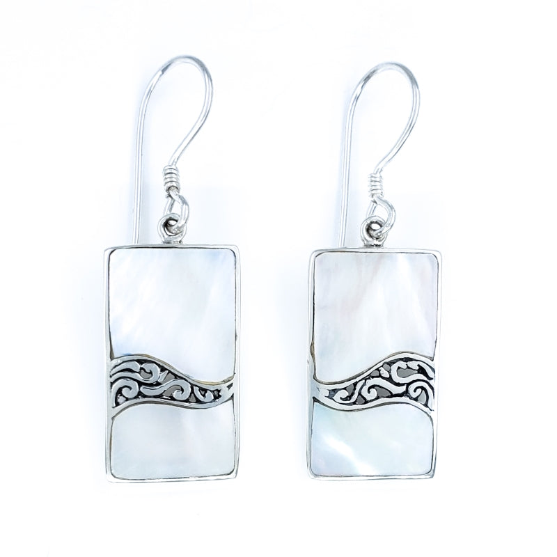 Sterling Silver Wave Earrings – ioolajewelry