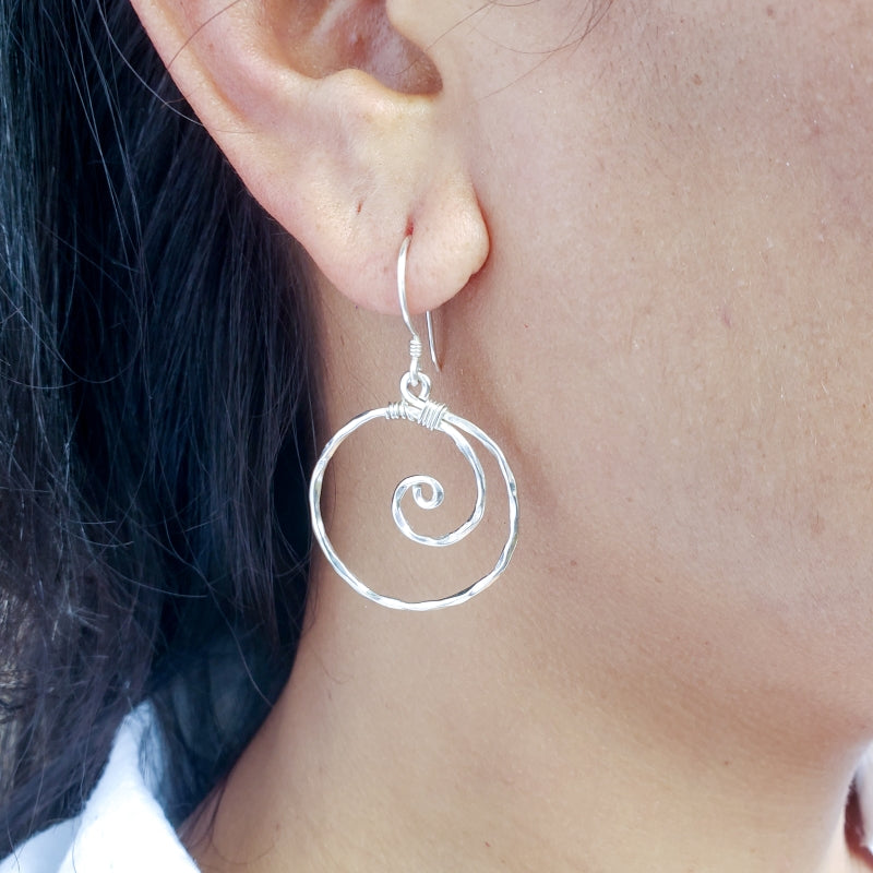 Spiral Ear Cuff Earring - Sterling Silver