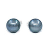 8mm Tahitian Pearl Sterling Silver Stud Earrings