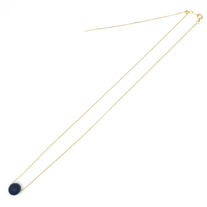 Adjustable Gold Solitaire Apatite Necklace