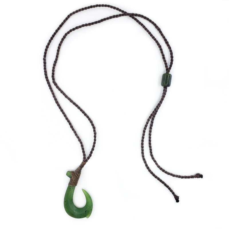 Wyoming Jade Fish Hook Necklace 