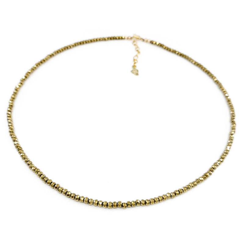 Gold Pyrite Necklace