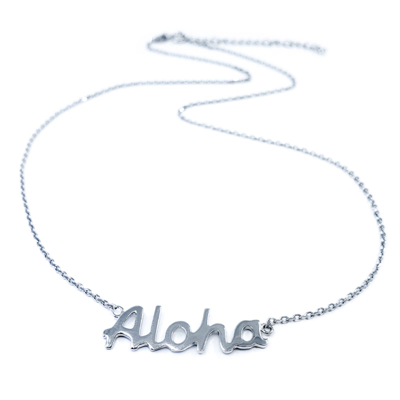 Sterling Silver Aloha Necklace